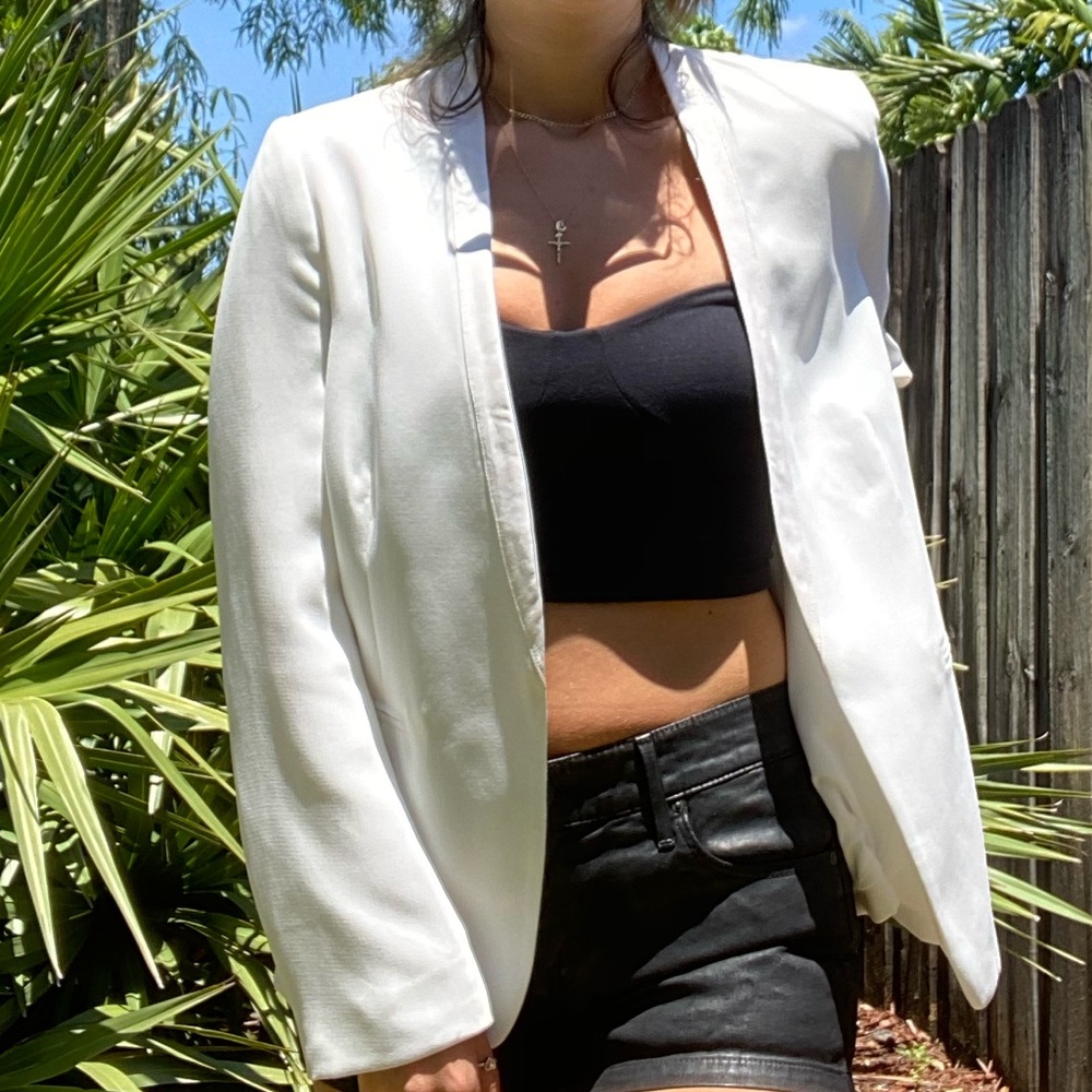 Generation Love Leather Trim Blazer